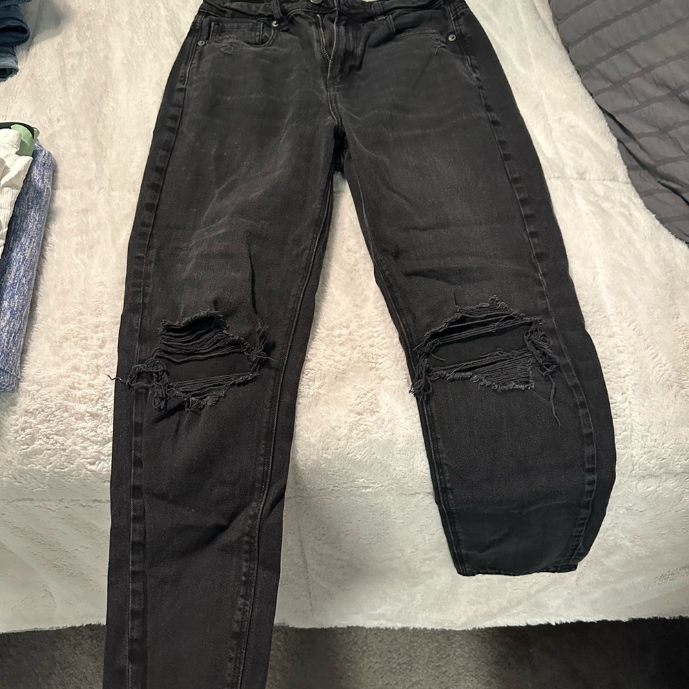 American Eagle Outfitters Black Straight Leg Jeans